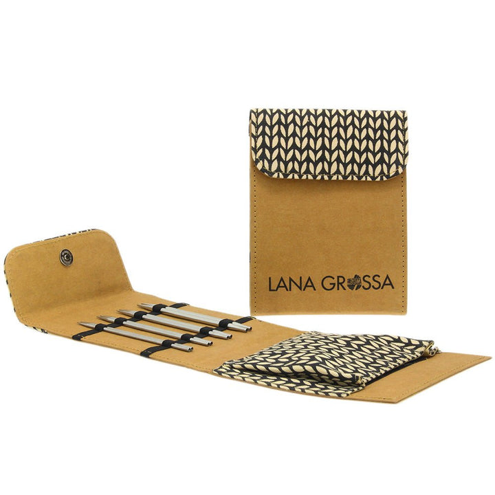 Stickset Mini KnitPro Edelstahl/Alcante - 3,0 - 5,0 mm - Butik Maglia