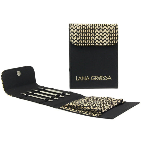 Stickset Mini KnitPro Edelstahl/Svart - 3,0 - 5,0 mm - Butik Maglia