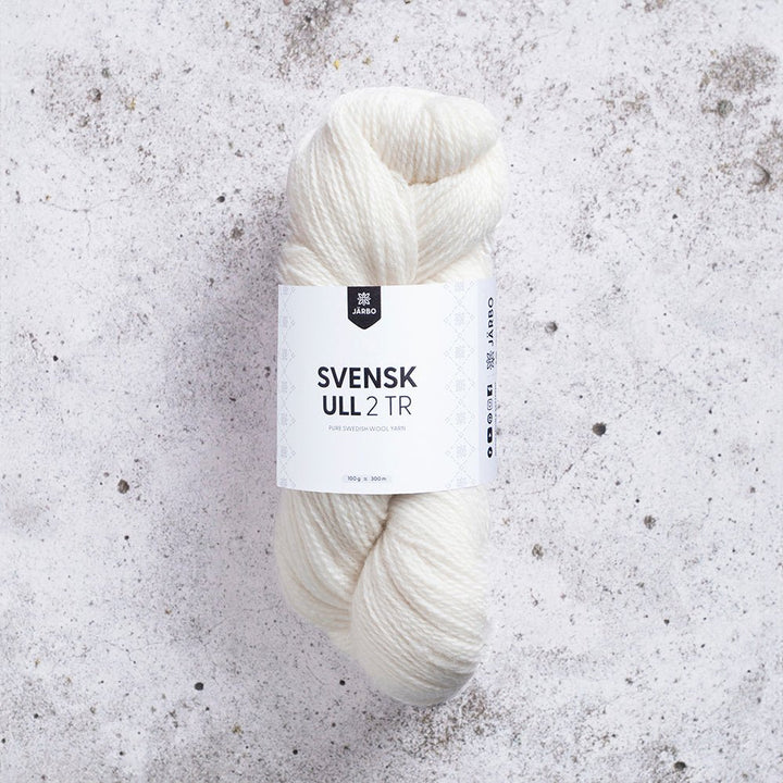 Svensk Ull 2tr 100 g - 101 Pure White - Butik Maglia