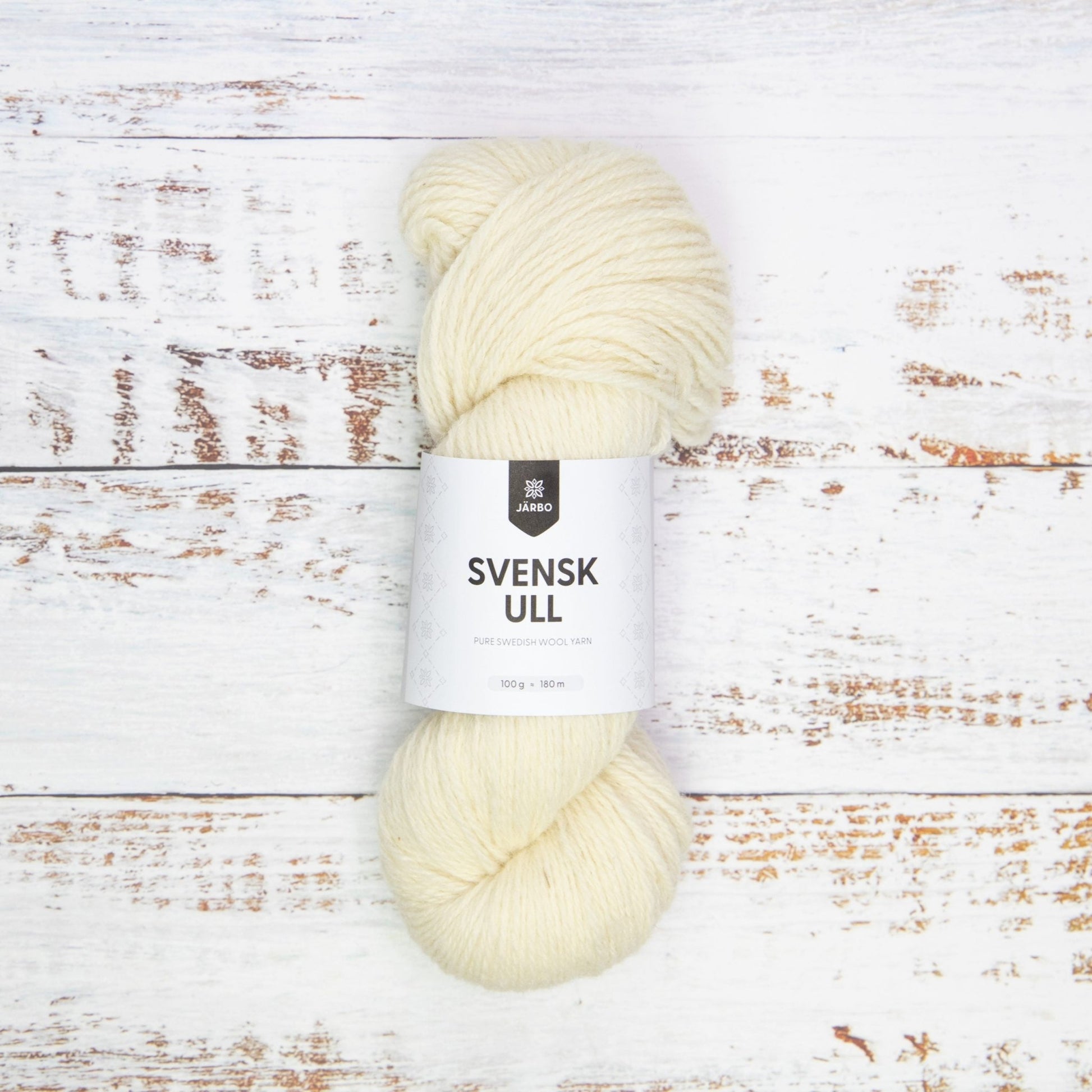 Svensk Ull 3 tr 100 g - 001 Artic Fox - Butik Maglia