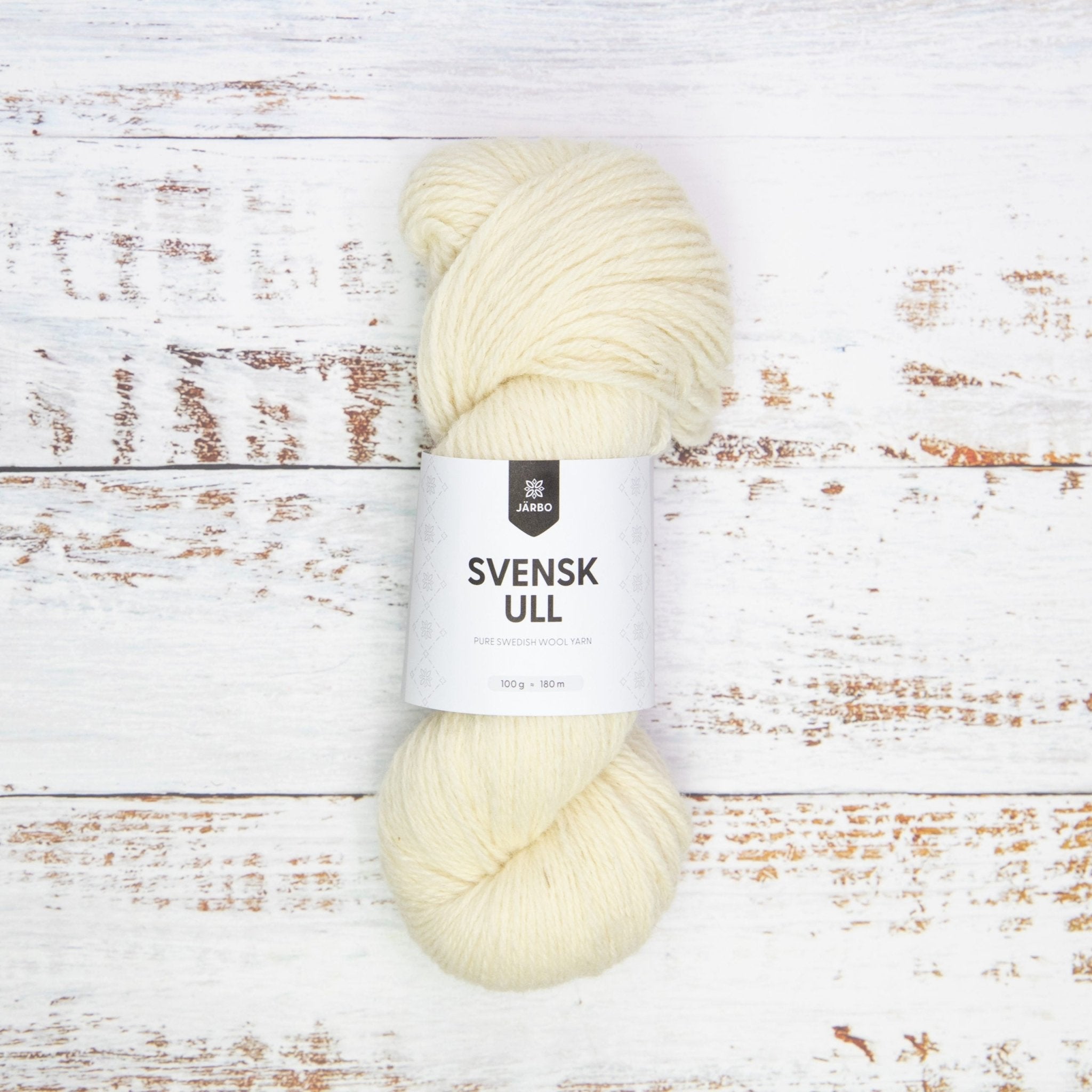 Svensk Ull 3 tr 100 g - 001 Artic Fox - Butik Maglia