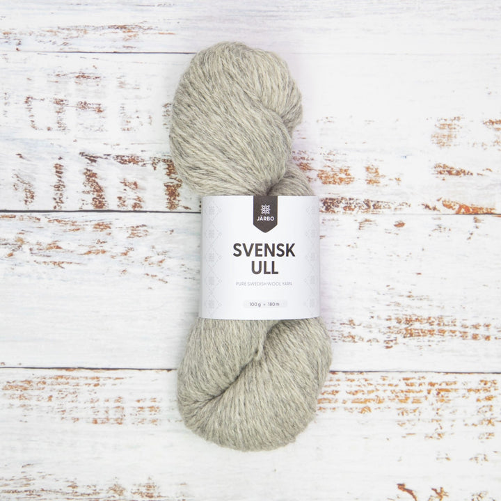 Svensk Ull 3 tr 100 g - 002 Gotland Grey - Butik Maglia