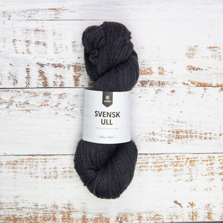 Svensk Ull 3 tr 100 g - 003 Swedish Black - Butik Maglia