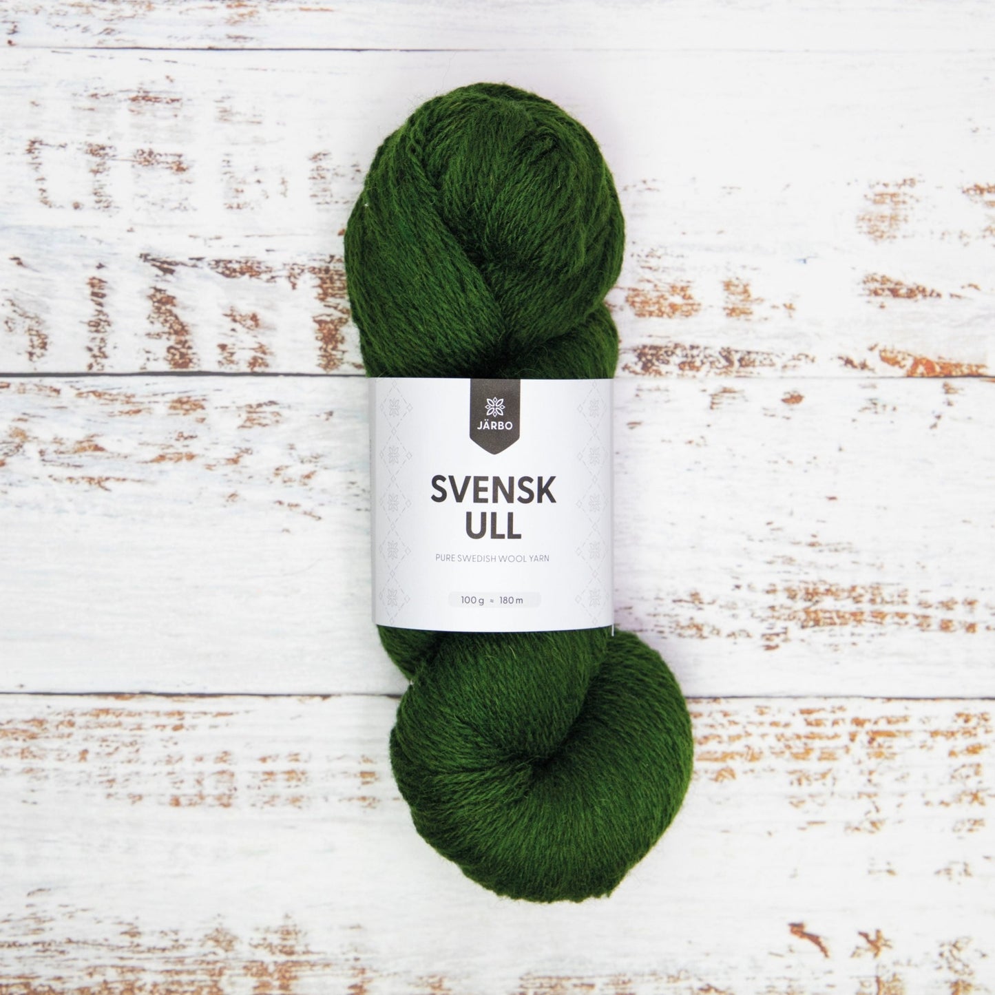 Svensk Ull 3 tr 100 g - 008 Pine Tree Green - Butik Maglia