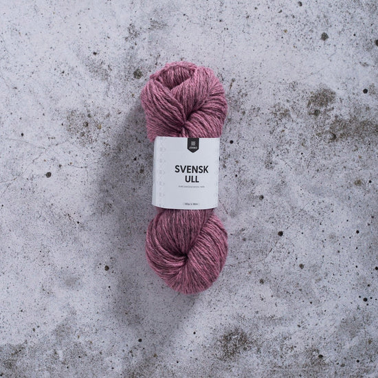 Svensk Ull 3 tr 100 g - 017 Mårbacka Pink - Butik Maglia