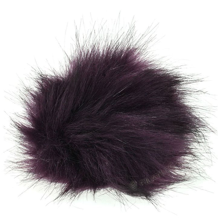 Tofs Pompon akryl mini - Mörk Lila - Butik Maglia