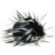 Tofs Pompon akryl - Svart/vit - Butik Maglia