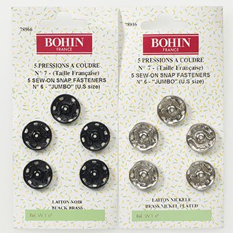Tryckknapp 5 St, 18 mm förnicklad - Butik Maglia