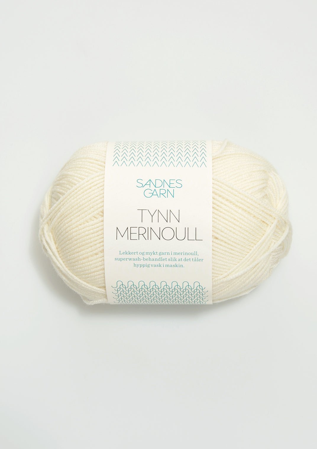 Tunn Merinoull - 1002 Vit - Butik Maglia