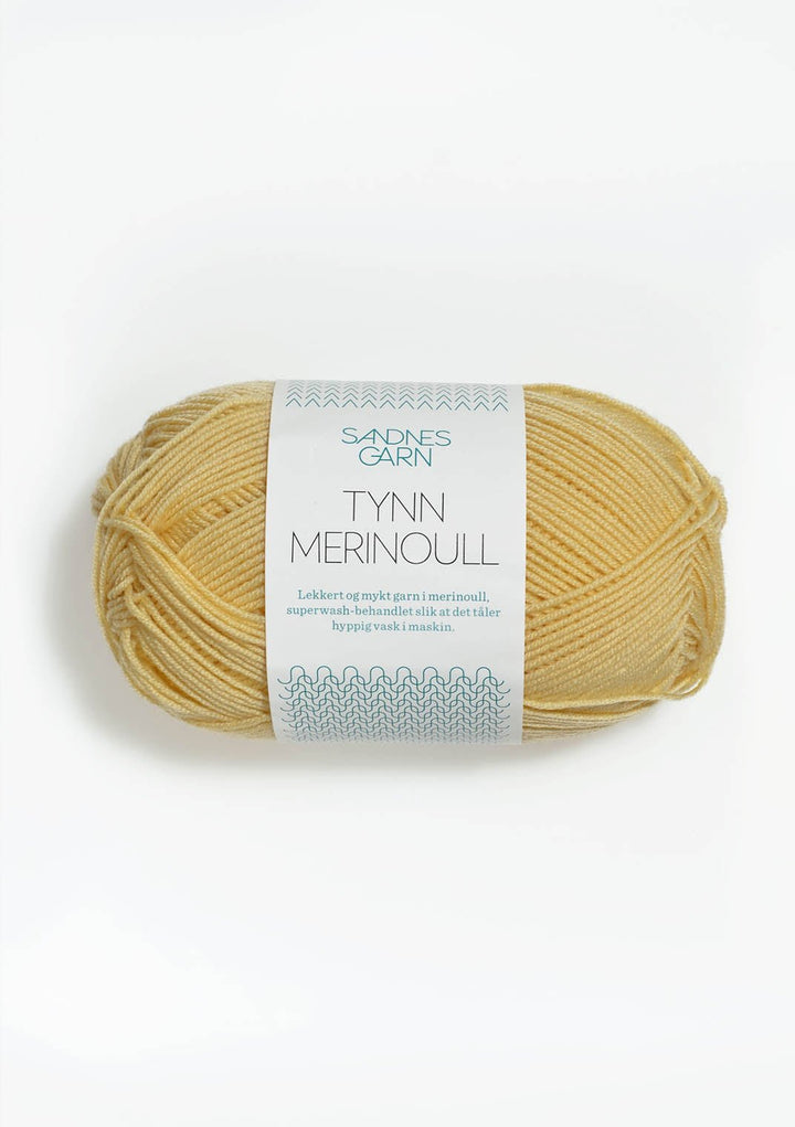 Tunn Merinoull - 2102 Gul - UTGÅTT - Butik Maglia