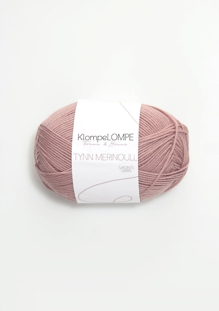 Tunn Merinoull KlompeLompe - 4032 Puderrosa - Butik Maglia