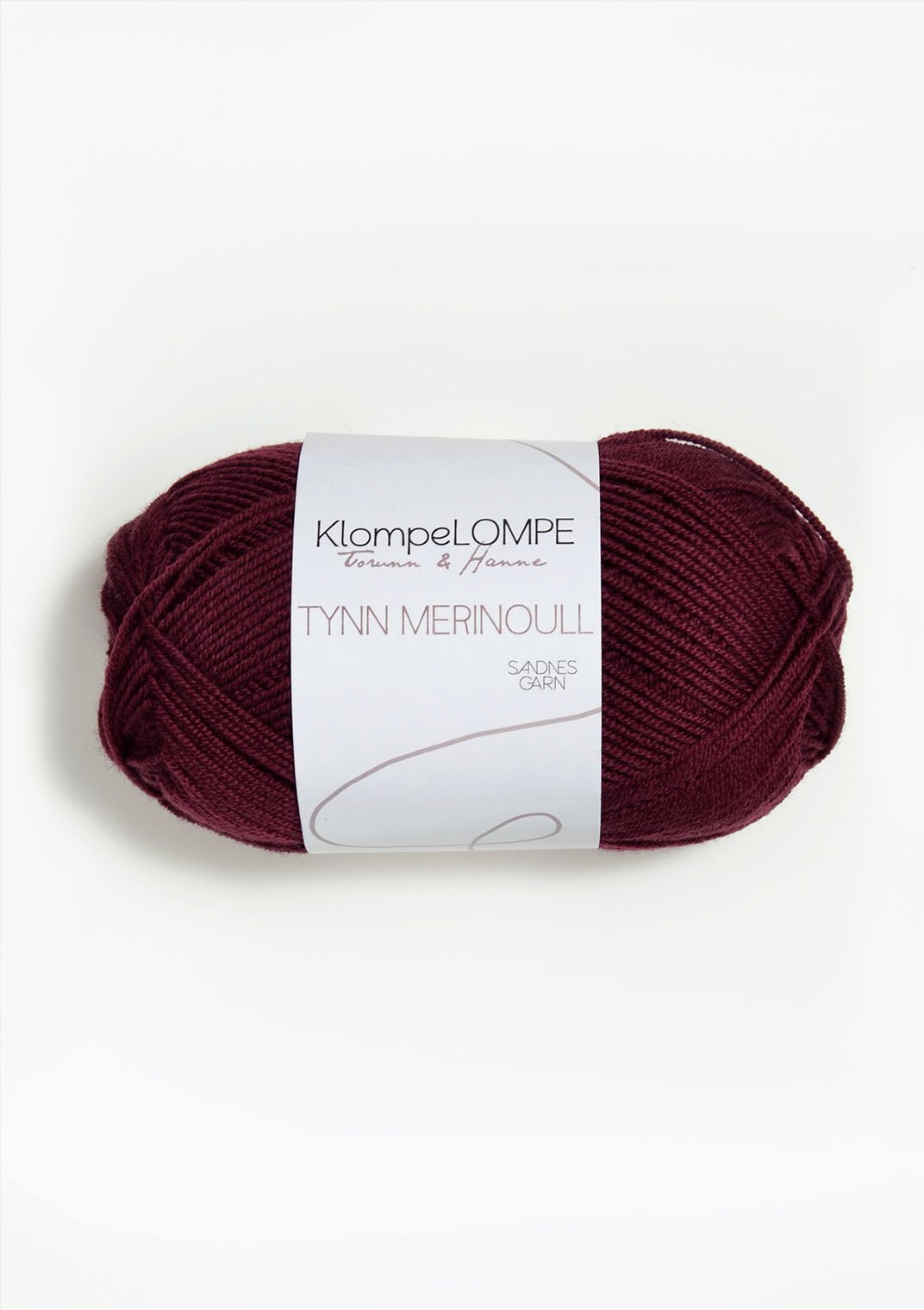 Tunn Merinoull KlompeLompe - 4554 Mörk rostrosa - UTGÅTT - Butik Maglia