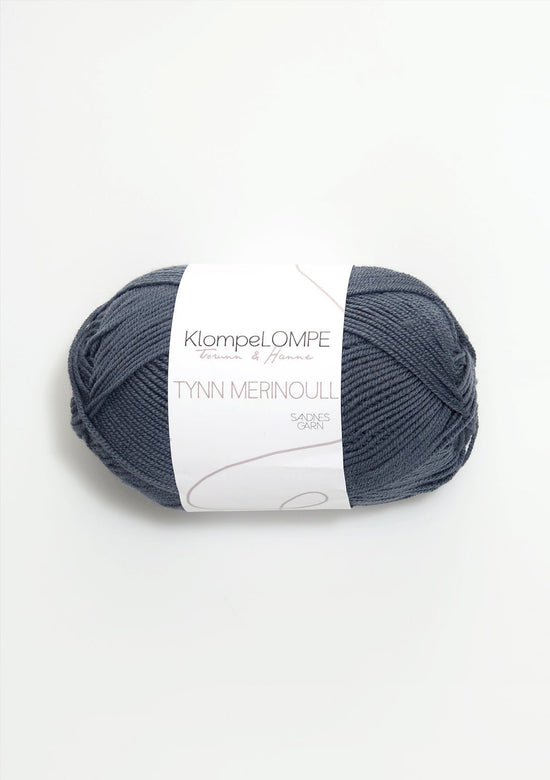 Tunn Merinoull KlompeLompe - 6061 Mörk Gråblå - UTGÅTT - Butik Maglia
