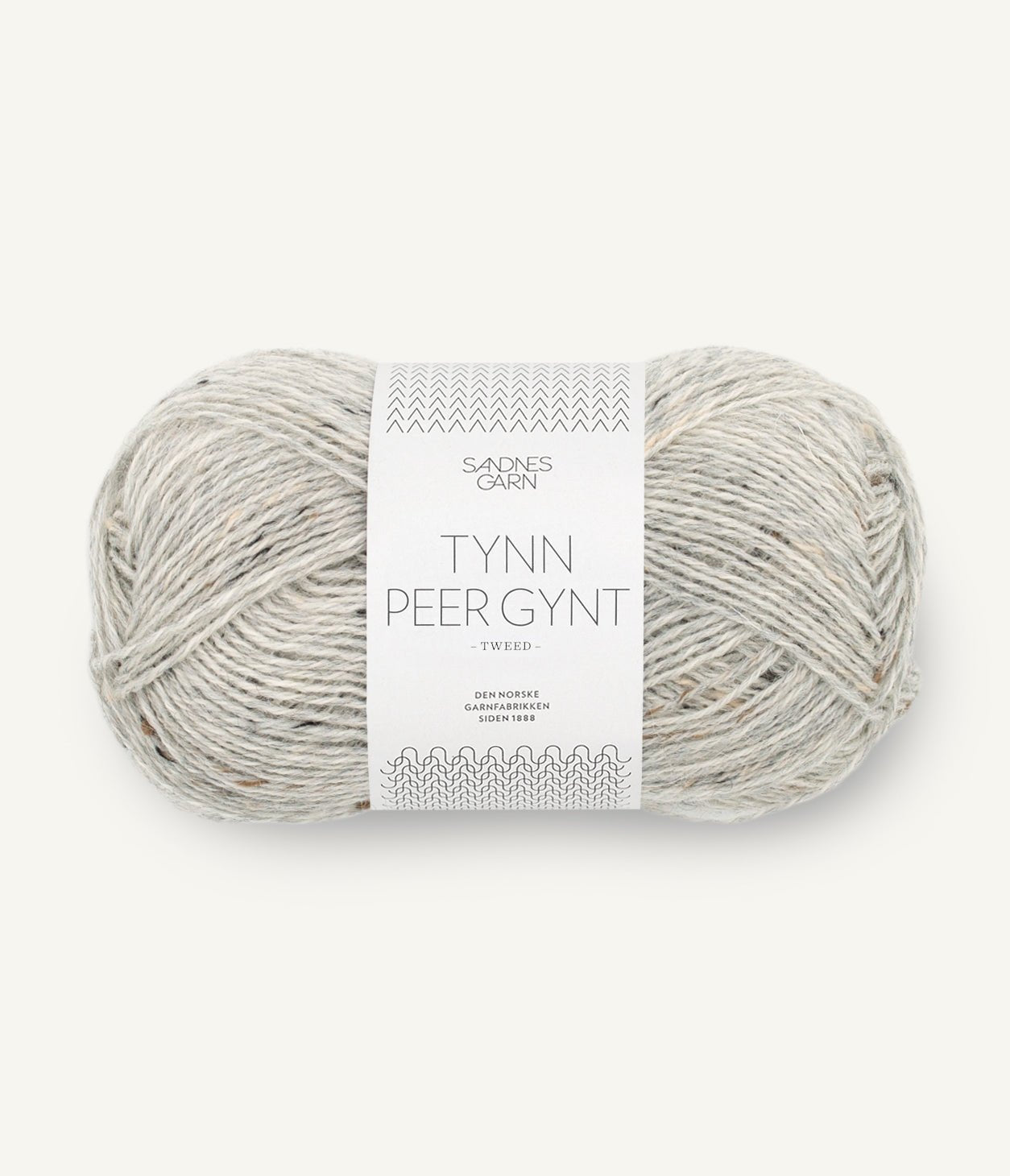 Tunn Peer Gynt - 1034 Ljus Gråmelerad med Natur Tweed - Butik Maglia