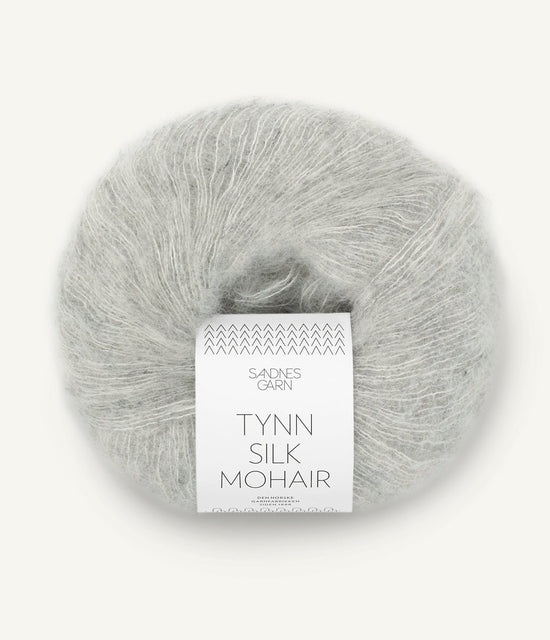 Tunn Silk Mohair - 1022 Ljus gråmelarad - Butik Maglia