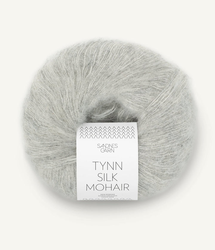 Tunn Silk Mohair - 1022 Ljus gråmelarad - Butik Maglia