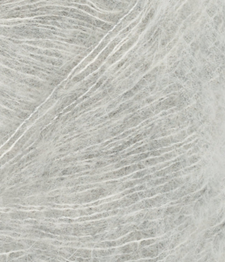 Tunn Silk Mohair - 1022 Ljus gråmelarad - Butik Maglia
