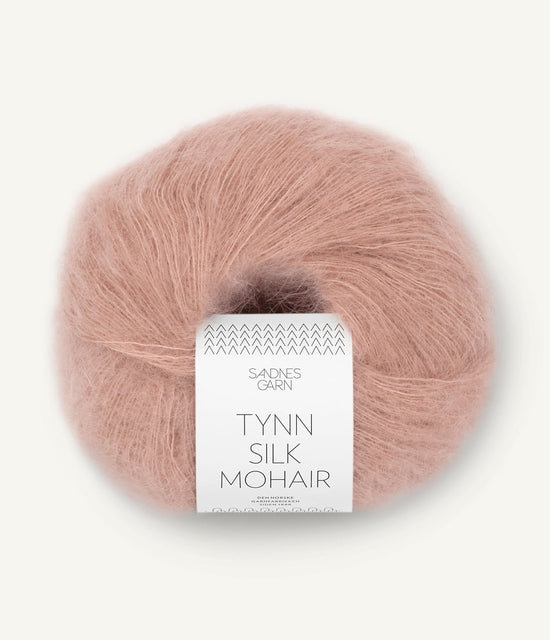 Tunn Silk Mohair - 3511 Puderrosa - Butik Maglia