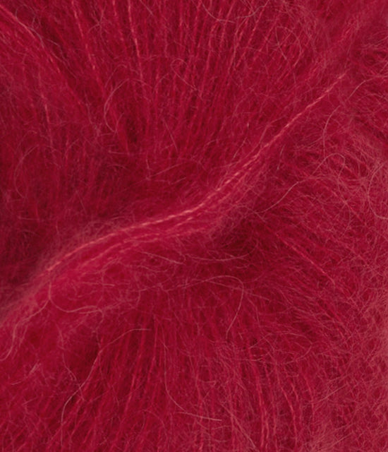 Tunn Silk Mohair - 4236 Djup röd - Butik Maglia