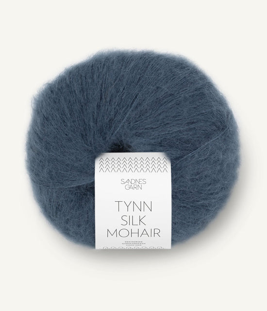 Tunn Silk Mohair - 6081 Djupblå - Butik Maglia