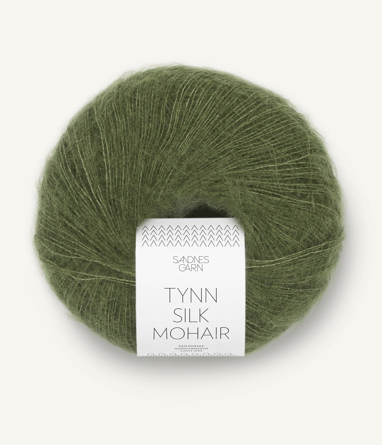 Tunn Silk Mohair - 9062 Olivgrön - Butik Maglia