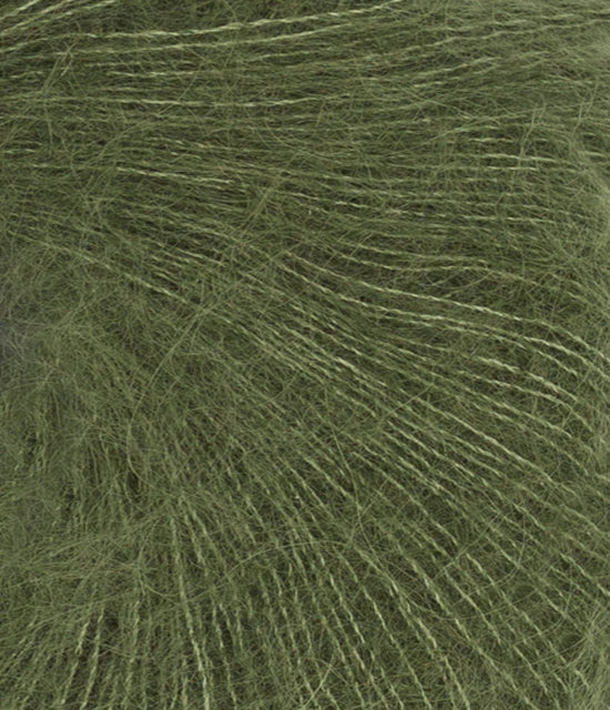 Tunn Silk Mohair - 9062 Olivgrön - Butik Maglia