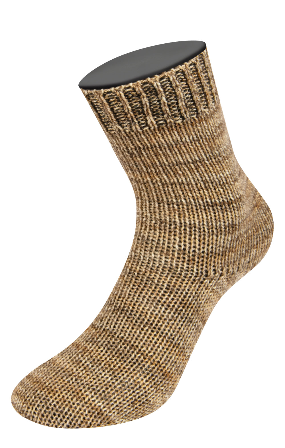 Vintage socks - 1007 Sandbrun/Gråbrun/Gråbeige mel.