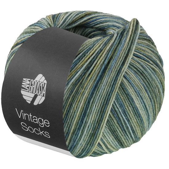 Vintage socks Multi - 1053 Vanilj/senapsgul/ockra/grå/gråröd/björnbär