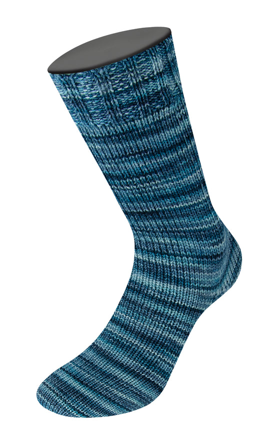 Vintage socks Multi - 1055 Turkosgrön/petrol/gråblå/mörkpetrol