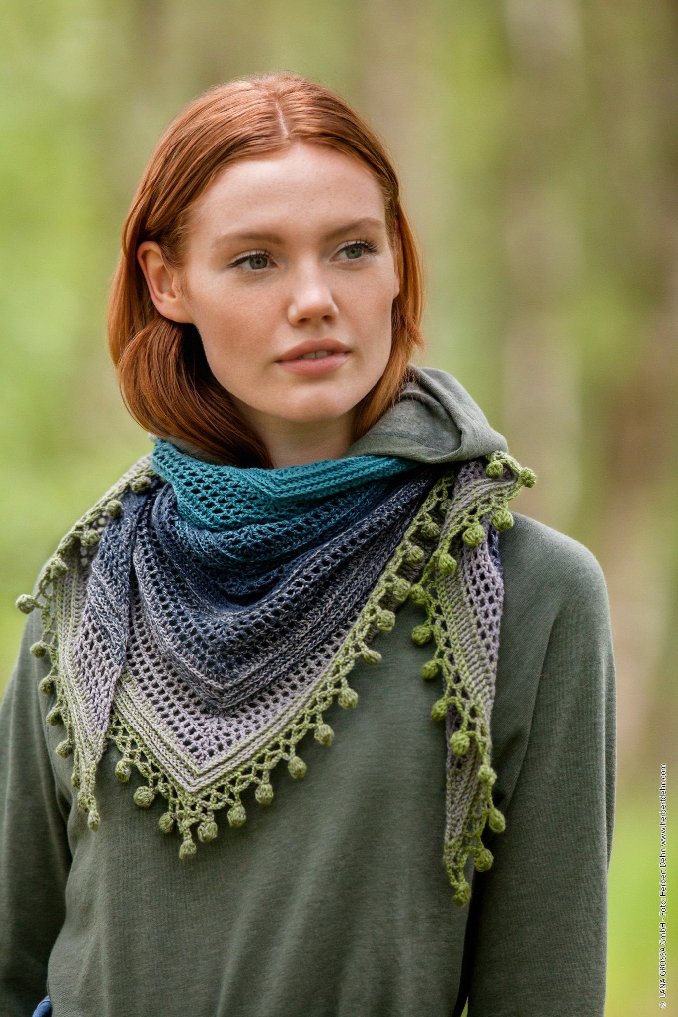 Virkad sjal mod 02 häfte Shades 03 - eng - Butik Maglia